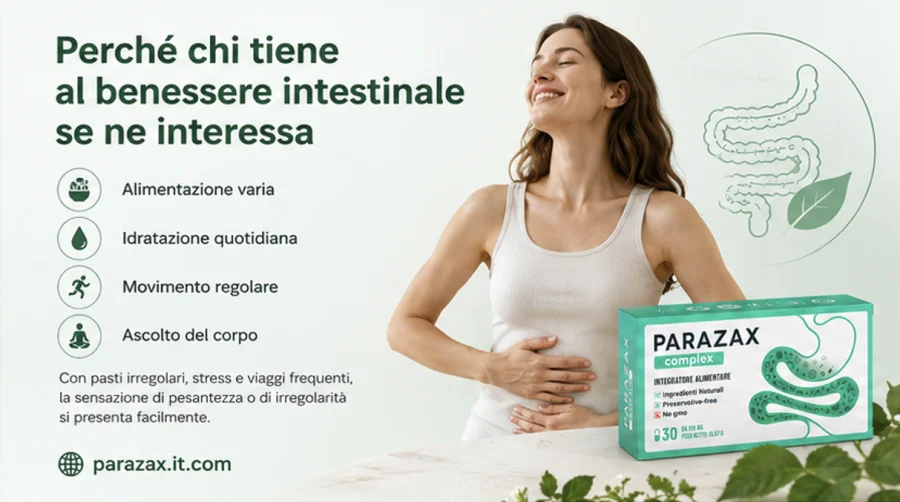 Parazax — sostegno quotidiano del benessere intestinale e del comfort digestivo per gli adulti